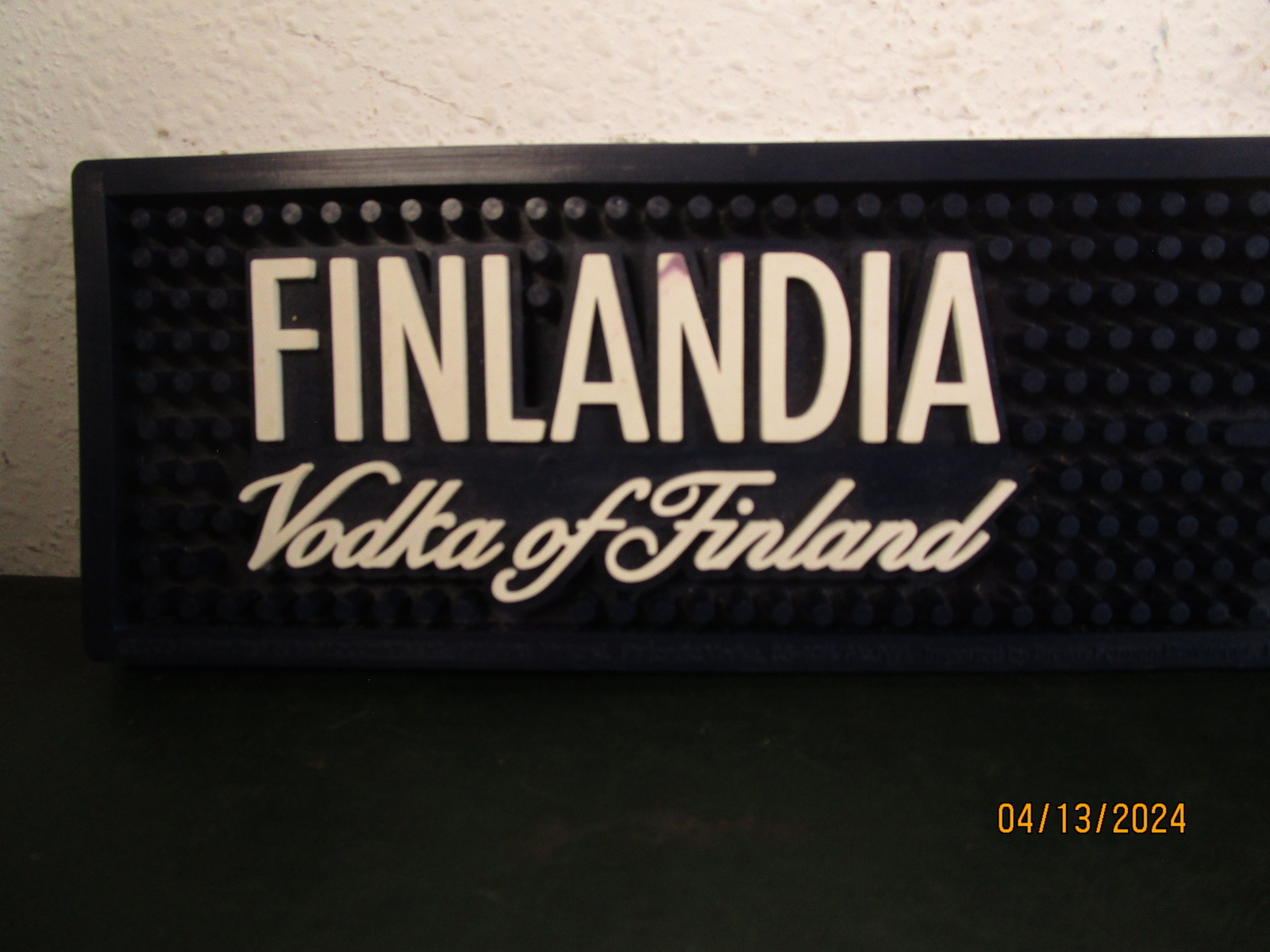 Finlandia Vodka of Finland Bar Mat 20-1/2″ x 3-1/4″