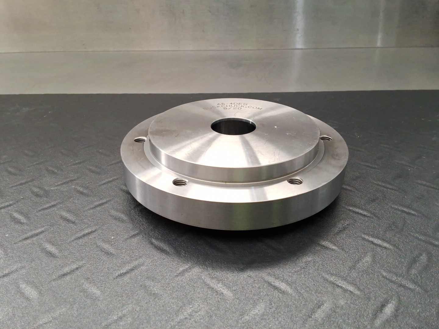Buck Chuck 6″ Adapter Plate 4° Taper A6-4DEG for Hardinge 4 Degree Taper Lathe