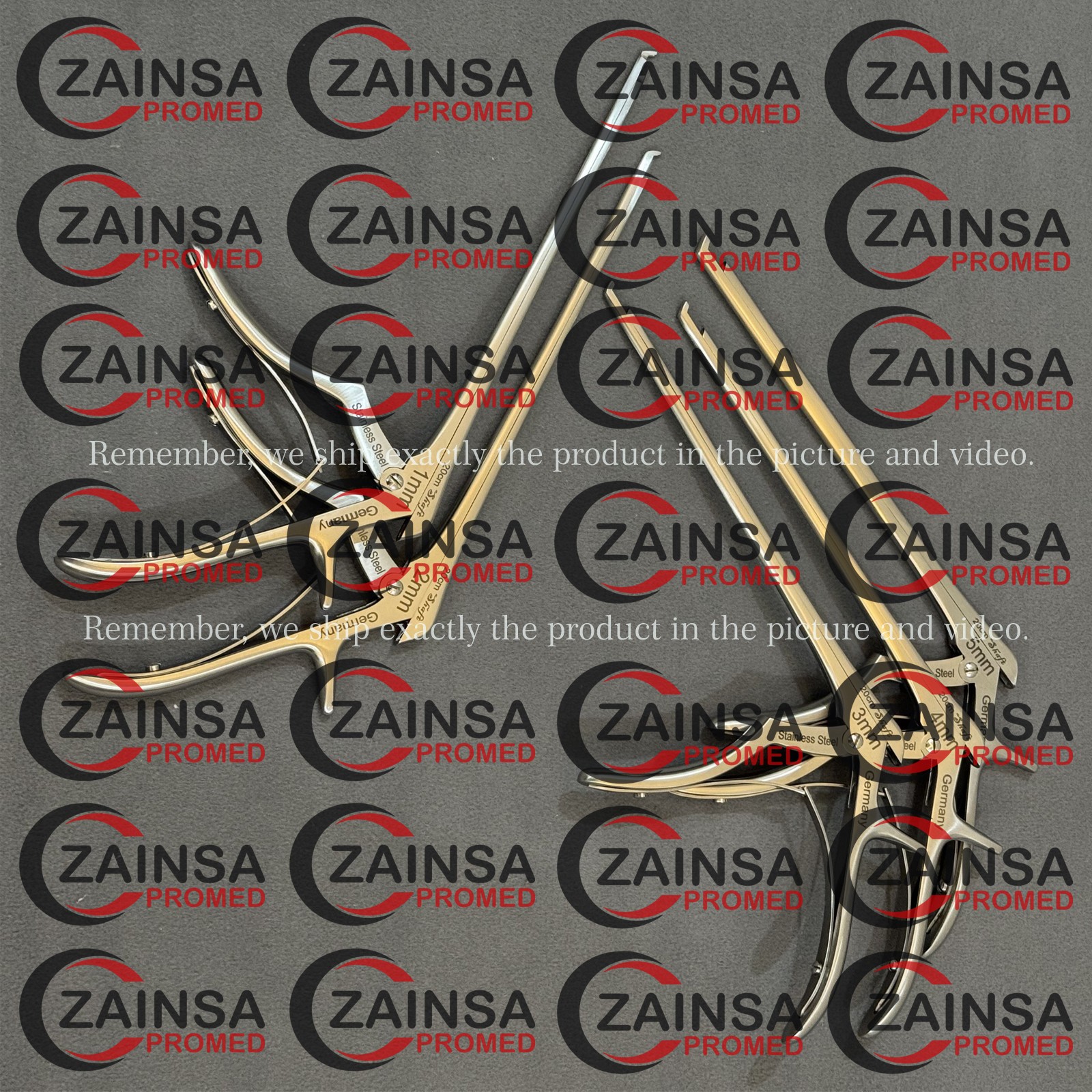 German Kerrison Rongeurs (1,2,3,4,5mm) Spine, Cervical Orthopedic Surgical