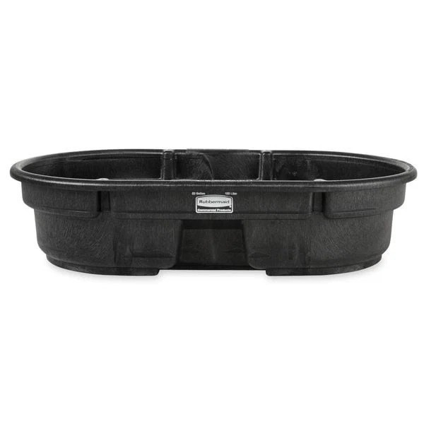 Rubbermaid Commercial Fg424300bla Stock Tank, L 52, W 31, 50 Gal., Black