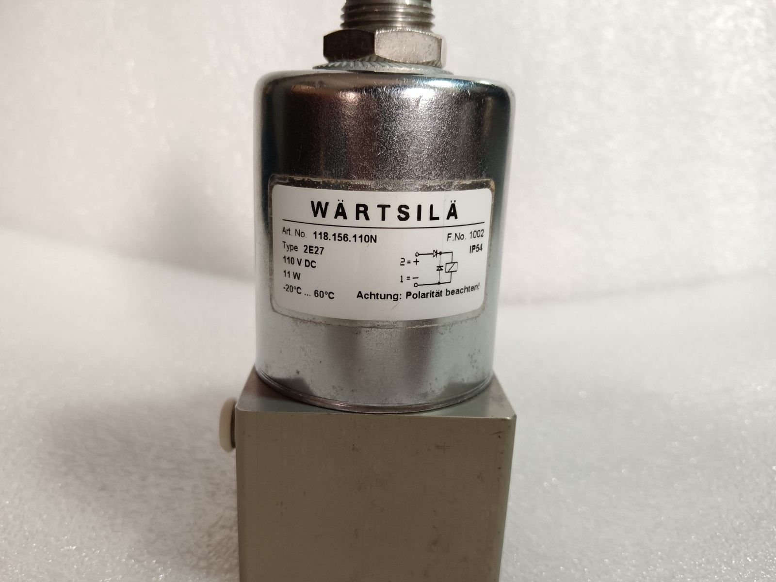 Wartsila Art.No 118.156.110N Type 2E27 Solenoid Valve 110VDC New As Images