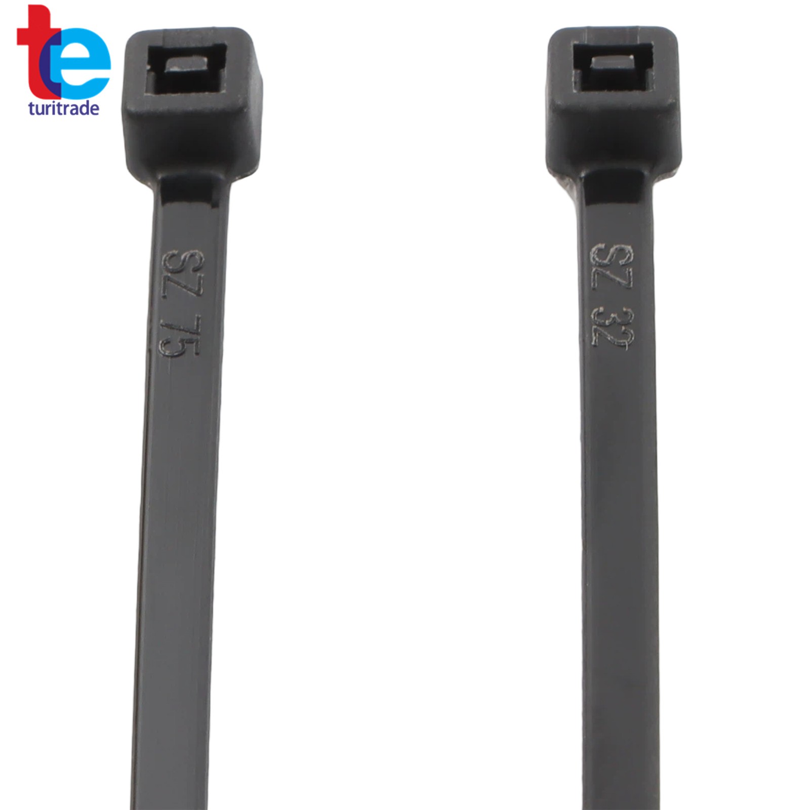 5000x 8″ Zip Ties 40lb Tensile Uv Black Heavy Duty Cable Ties 0.14″ Width