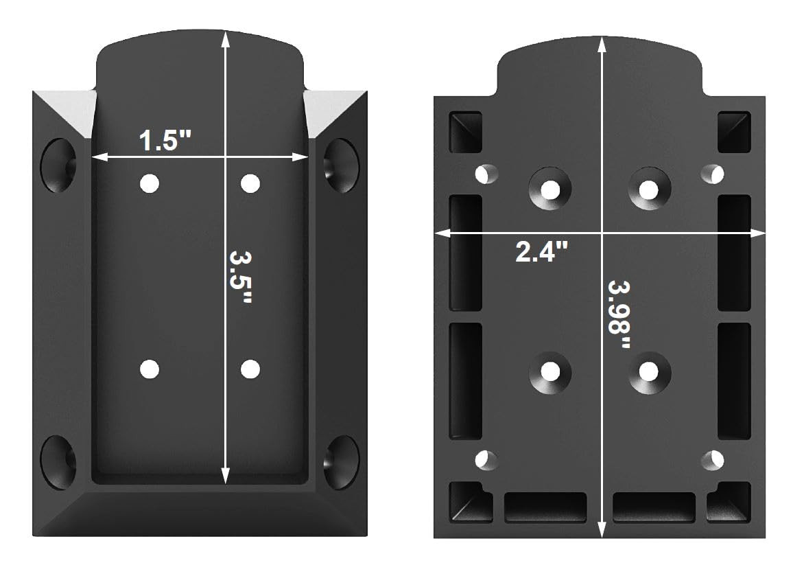 40Pcs Deck Railing Brackets Connectors with 320 Pcs Rust-Free Screws for 2X4 (Ac