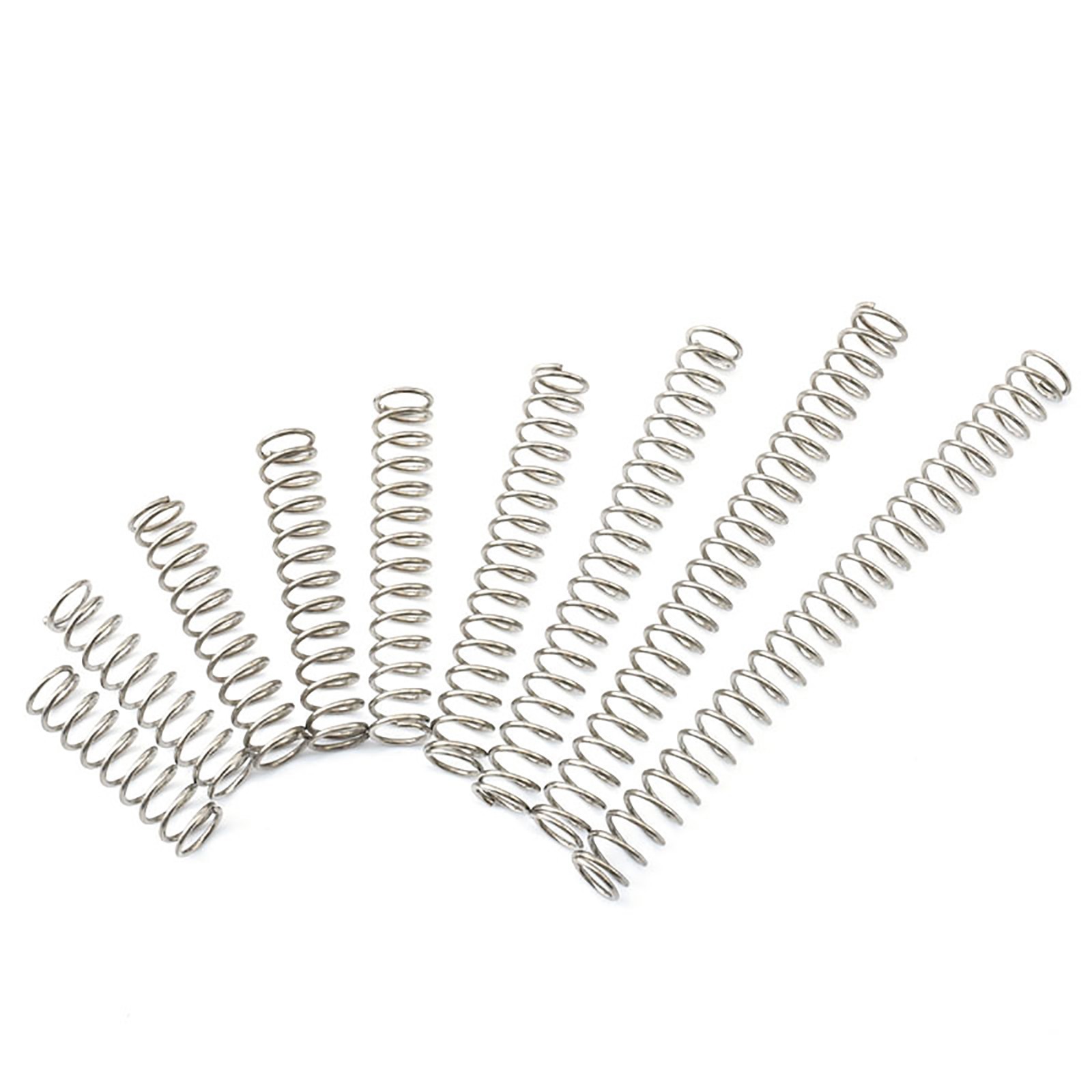 10x 0.6/0.7/0.8mm Wire Dia Stainless Steel 304 Compression Pressure Small Spring