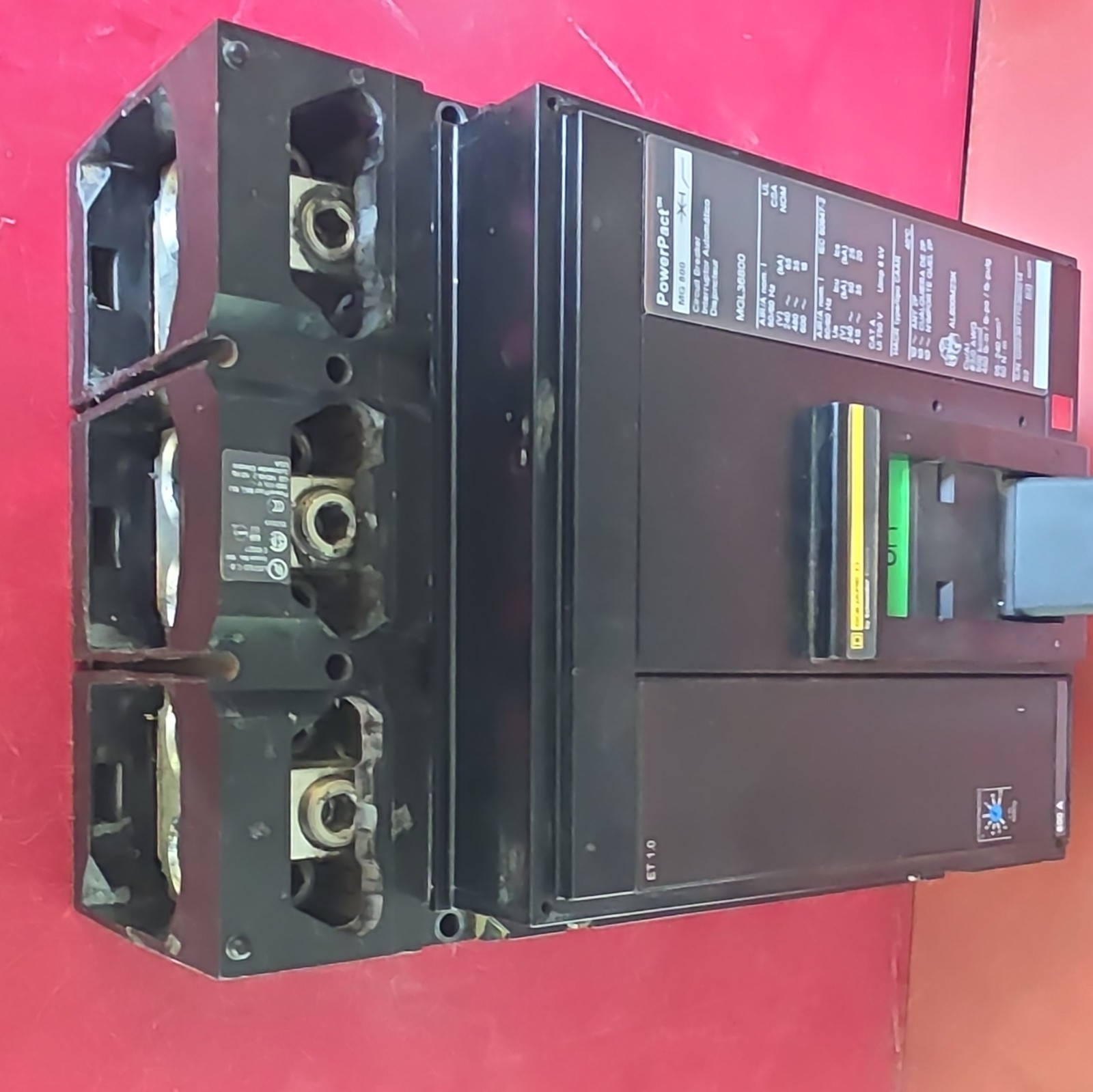 800A Square D PowerPact MG 800 MGL36800 800A 3-Pole 600V AC Trip Ind