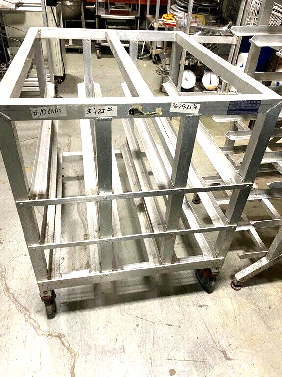 Rack/ # 10 Can WIN-Holt Aluminum Storage Rack on Casters
