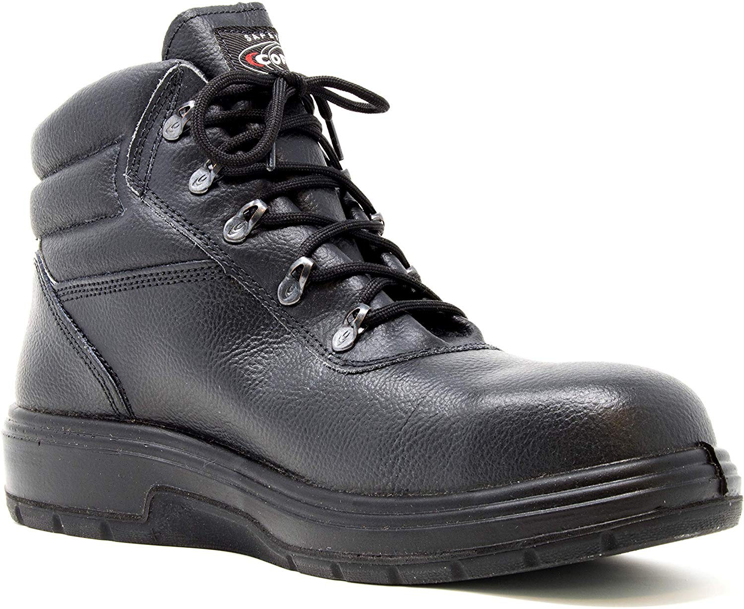 COFRA Leather Work Boots – NEW ASPHALT Treadless Footwear- Size 11,Black