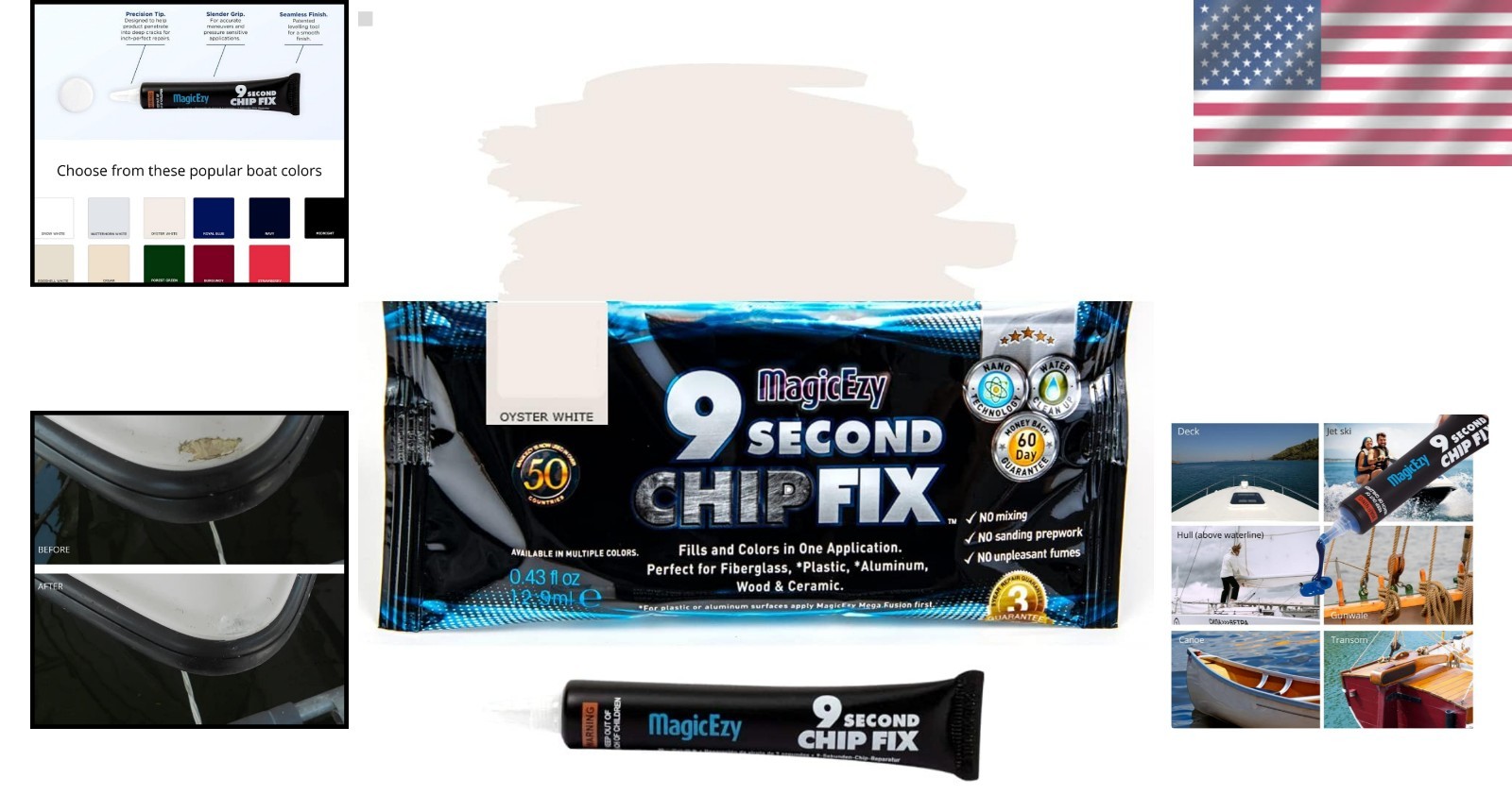 Instant Fiberglass Repair with Oyster White Marine Epoxy – No Sanding Required