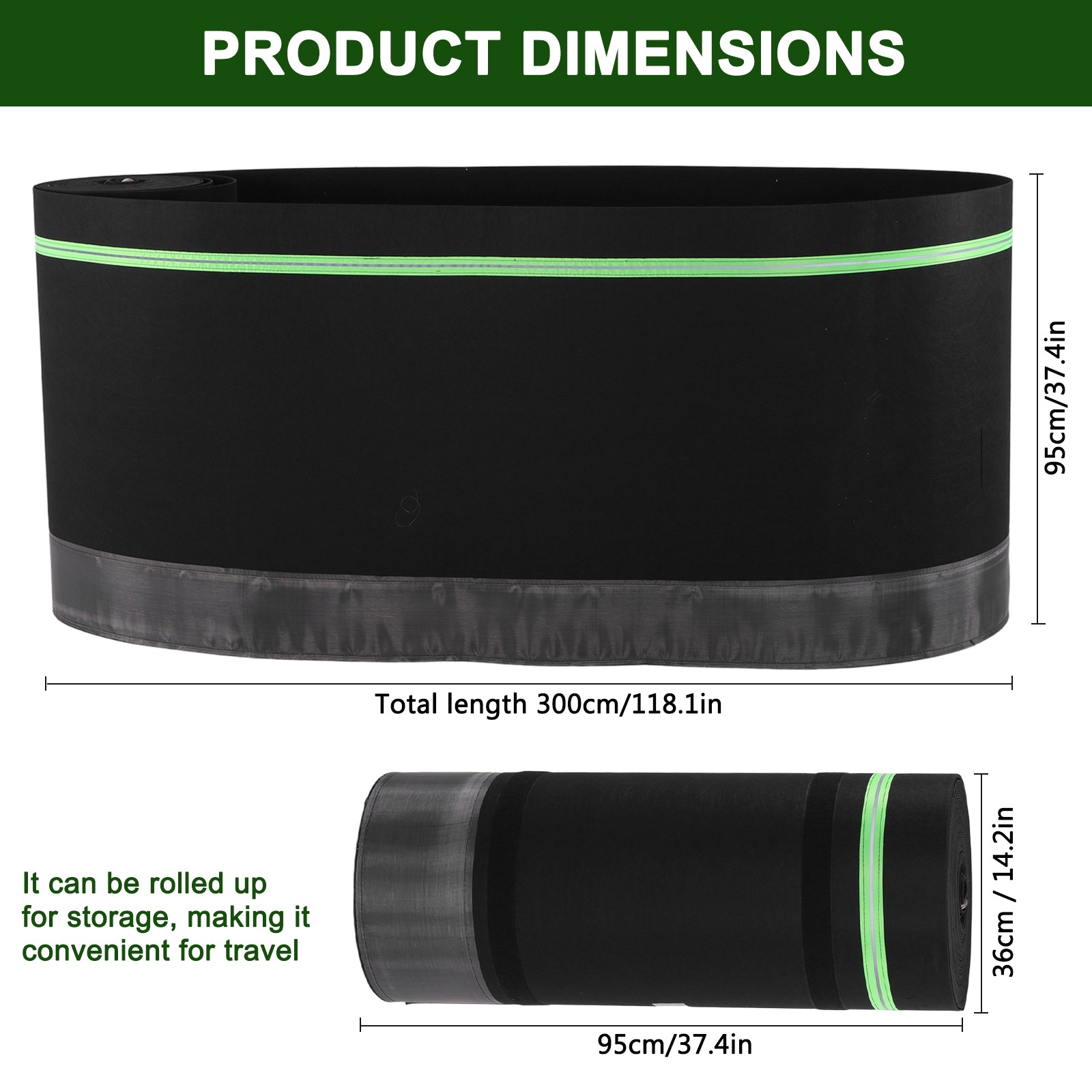Thick Mobile House Skirting 39.37ft Heightx85.3ft Length for Garden Outdoor Yard