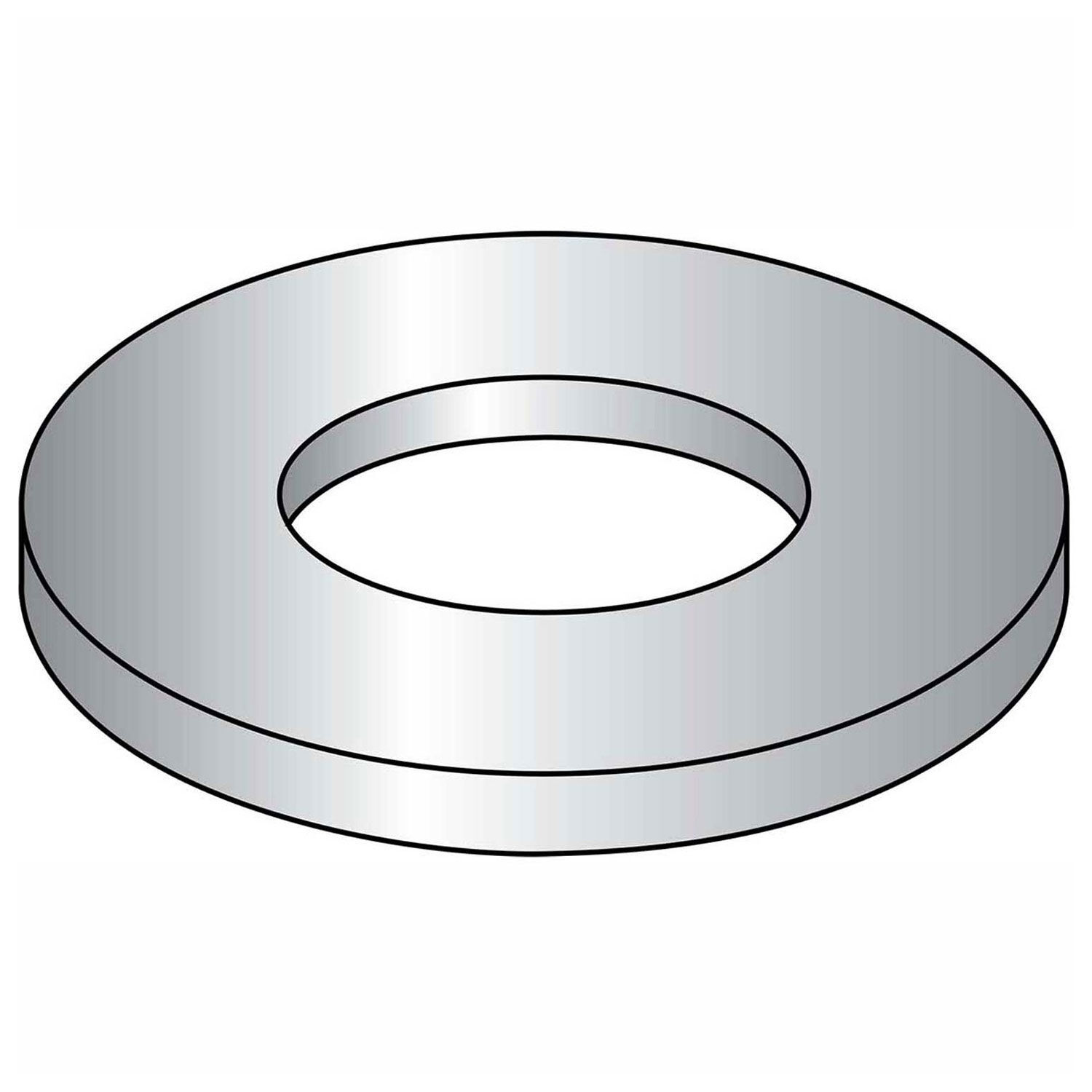 Brighton-Best 370021 Flat Washer M6 Steel Zinc DIN 125A 200 Pack