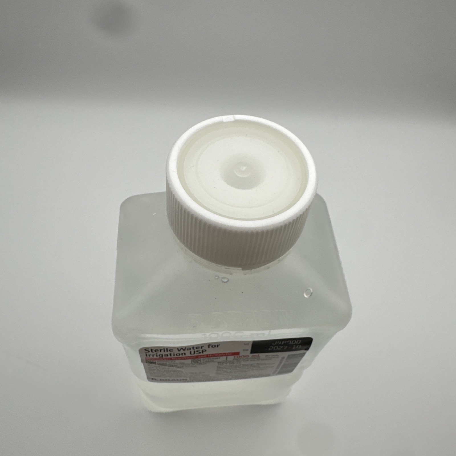 Sterile Water for Irrigation Bottle (R5000-01), 1000ml, 10-2027