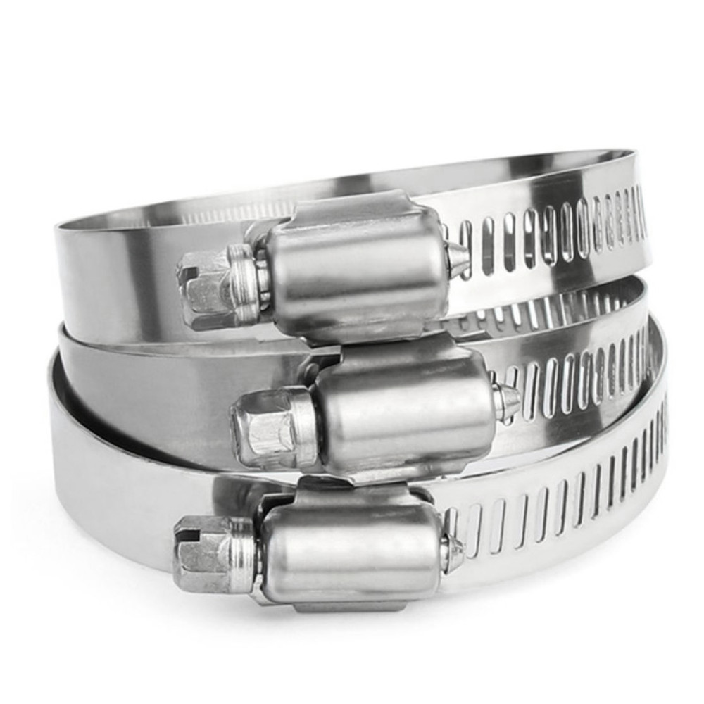 Stainless Steel Hose Clips 304ss Pipe Clamps Worm Drive Size 8mm-550mm Optional