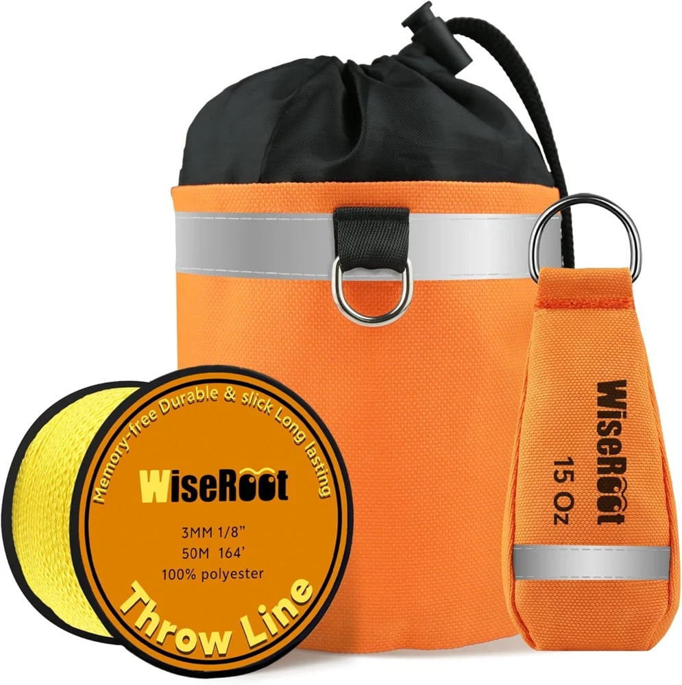 Arborist Throw Line Kit: Ultra Slick Throw Rope & 11/15Oz 900D Throw Weight with
