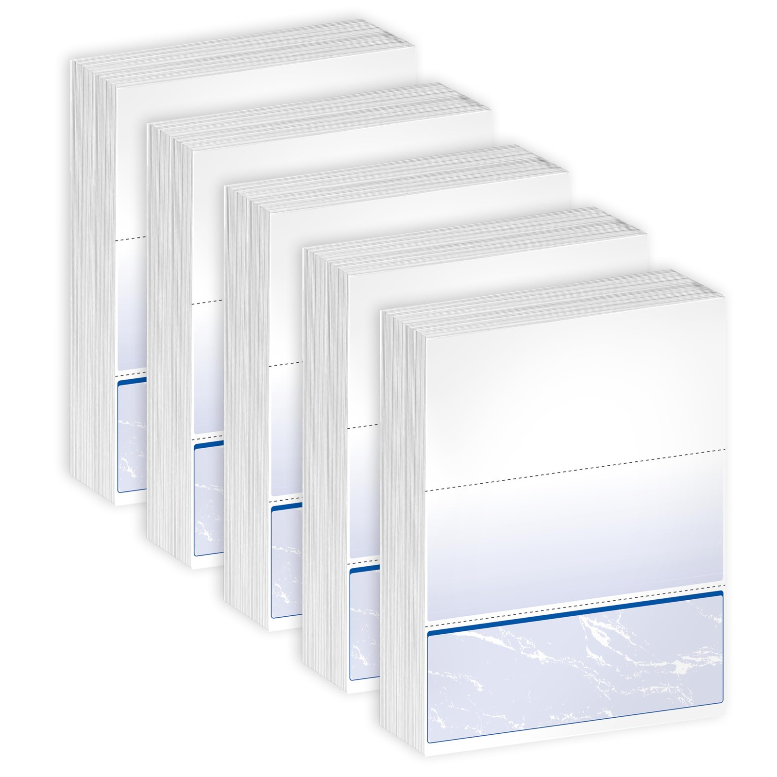 DocuGard Standard Blue Marble Bottom Check, 24 lb, 8.5 x 11 Inches, 2500 Shee…