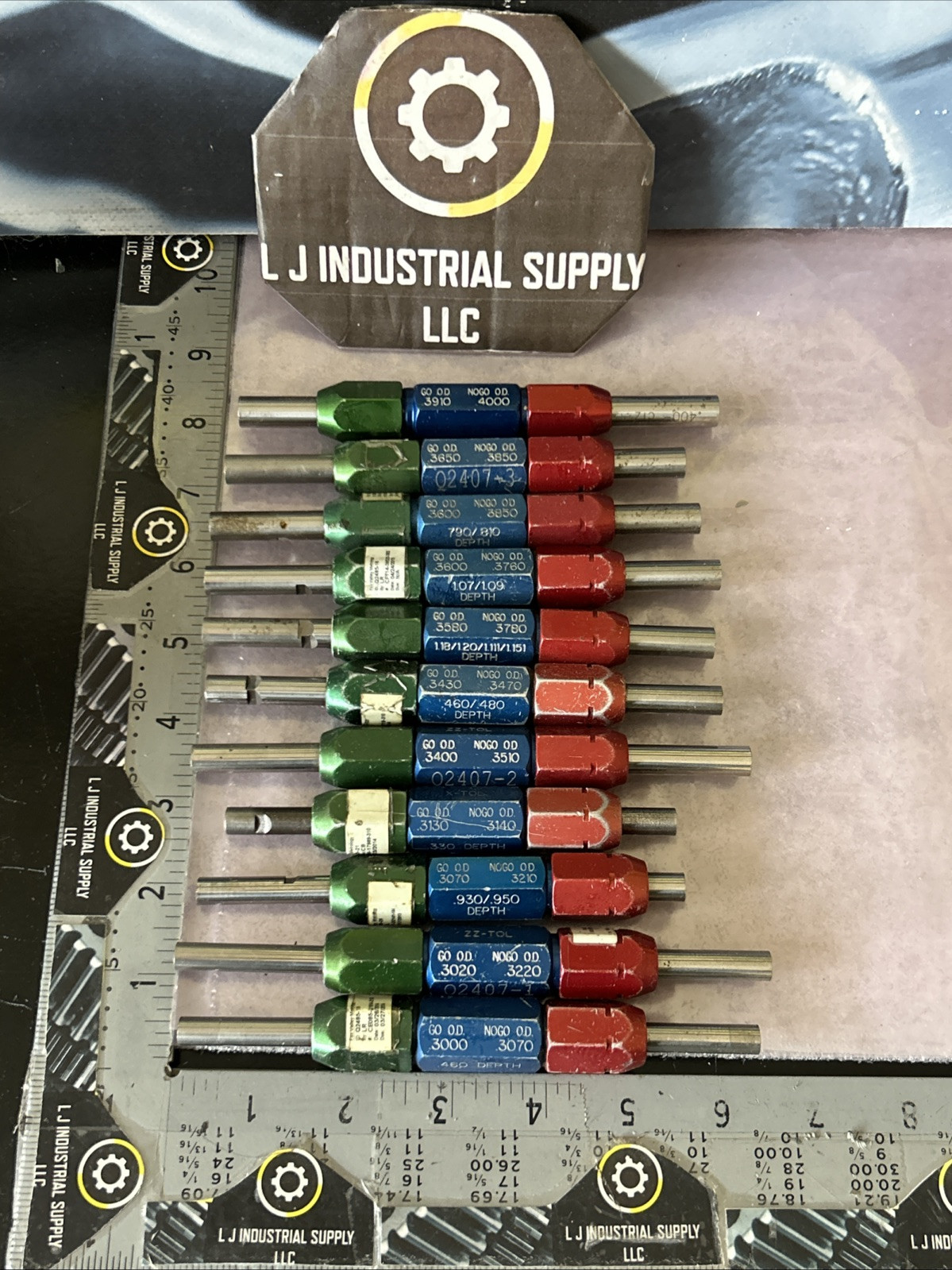 [LOT OF 11!] ATLAS 0.3000-0.4000 Go / No-Go OD Gages (Mixed Lot) _FAST SHIPPING!