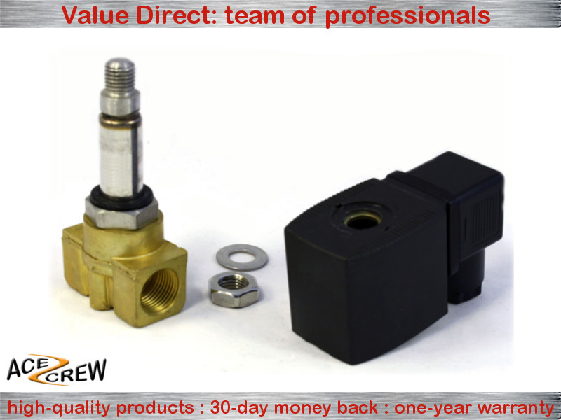 3/8 inch 110V-120V AC Brass Electric Solenoid Valve NPT Gas Water Air N/C
