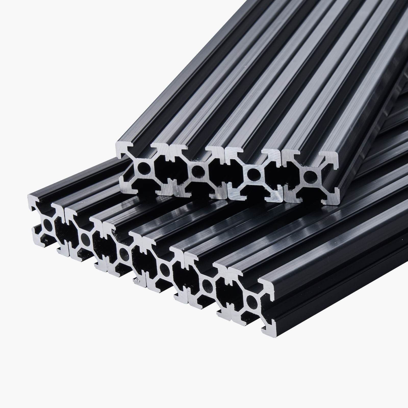 10PCS 39.4in (1000mm) T Slot 2020 Aluminum Extrusion Anodized Linear Rail