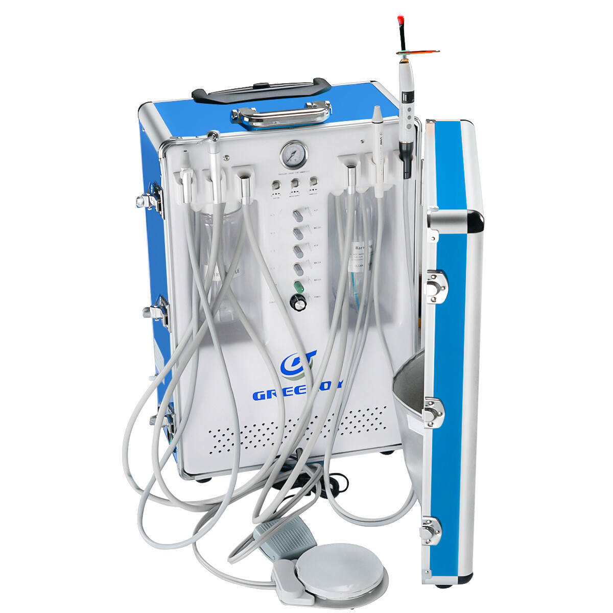 Portable Dental Unit GU-P206S Mobile Treatment System with Handpieces Set 2H US