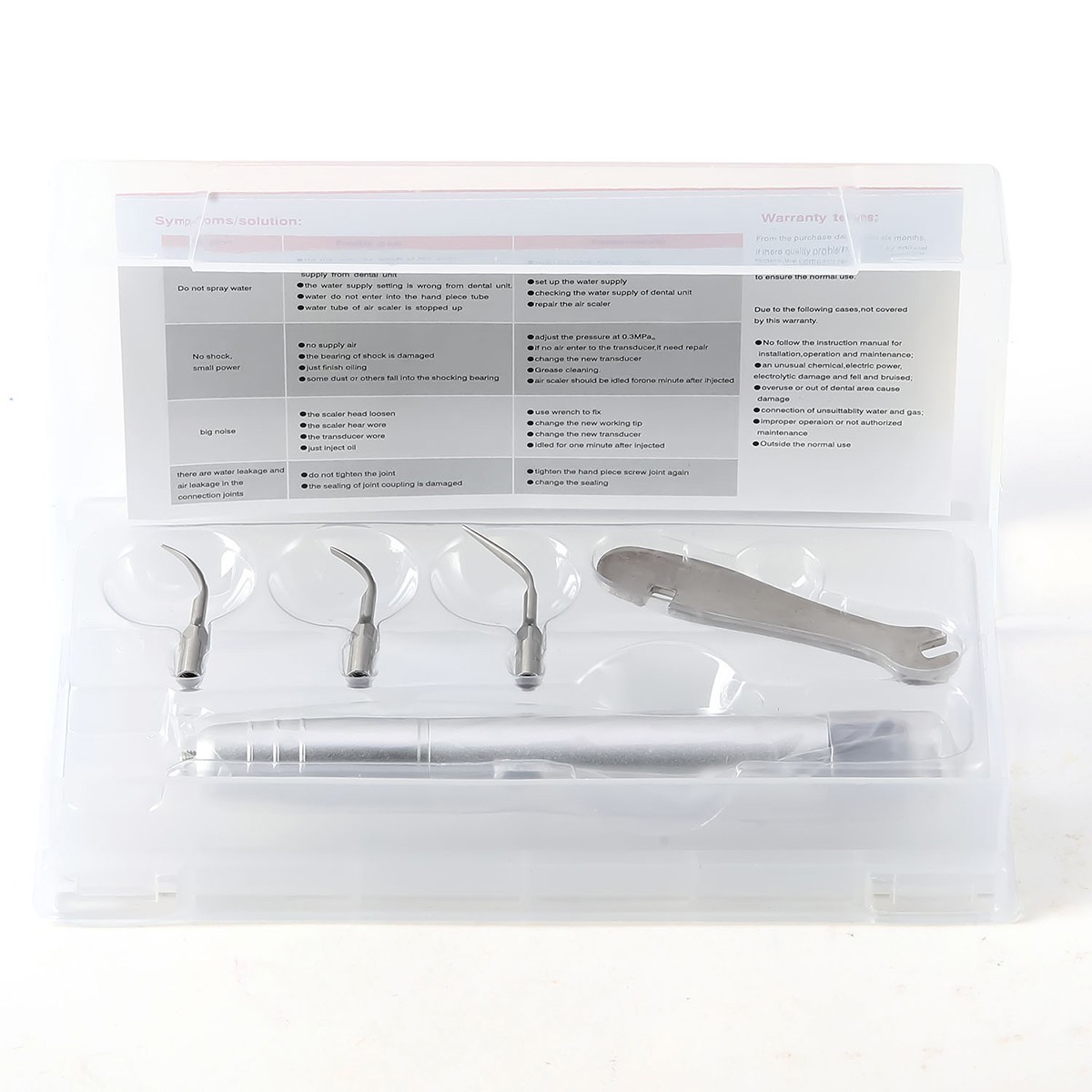 3PCS Super Sonic scaling Dental Piezo Ultrasonic Air Scaler Handpiece 4 Hole