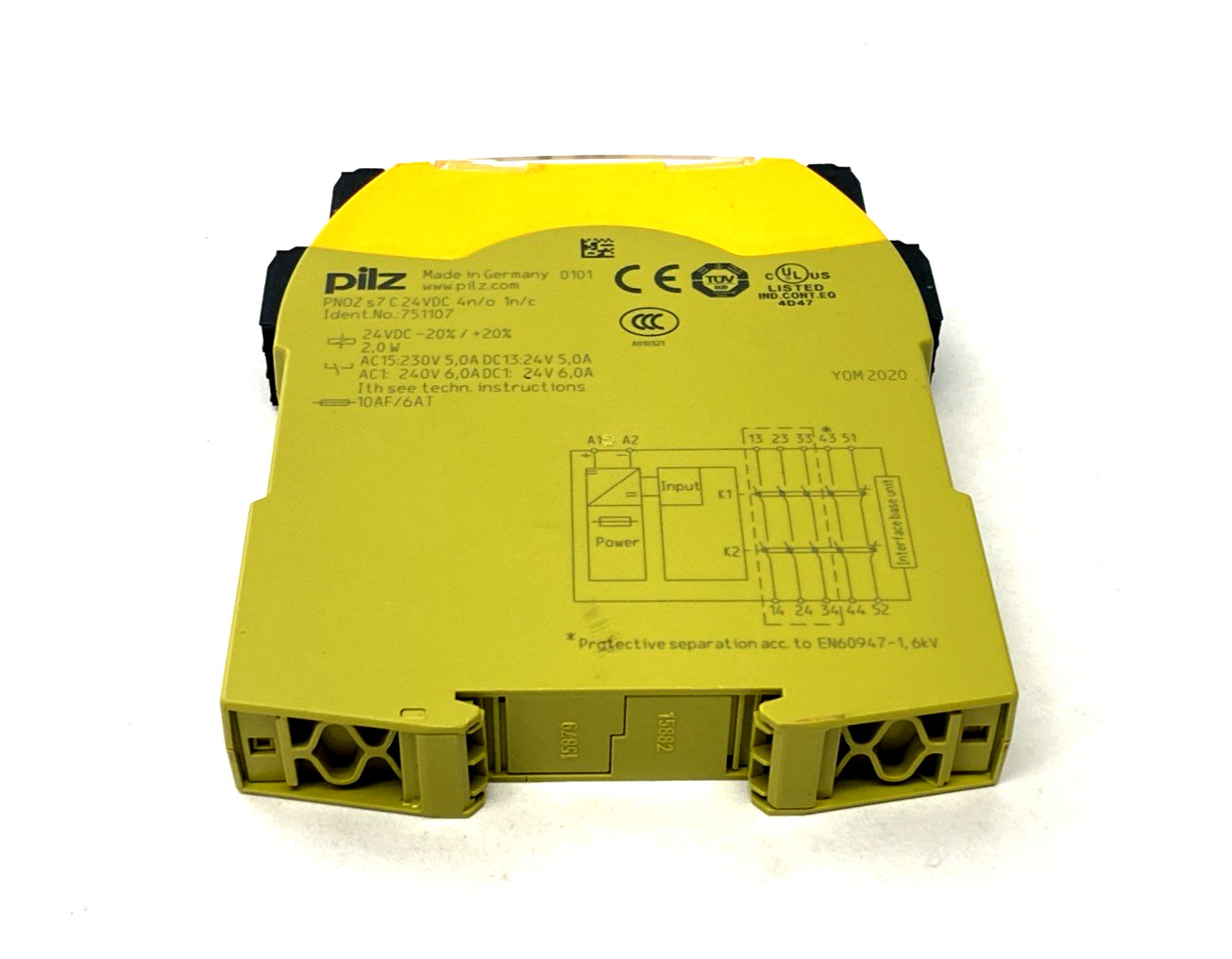 PILZ PNOZ s7 C 24VDC 4 n/o 1 n/c Safety Relay Expansion Module 24VDC, 751107