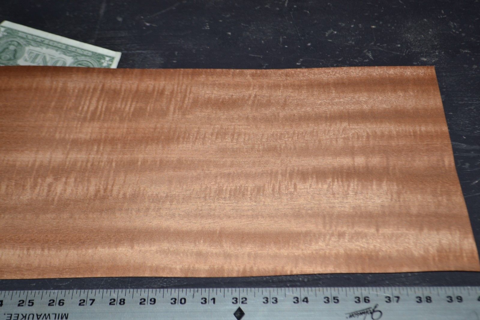 Mahogany Raw Wood Veneer Sheet 10 x 39 inches 1/42nd 35138-49