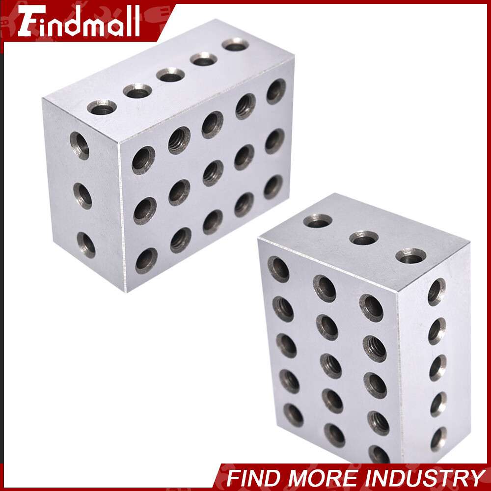 2 Matched Pair Ultra Precision 2-3-4 234 Blocks 23 Holes .0002″ Machinist