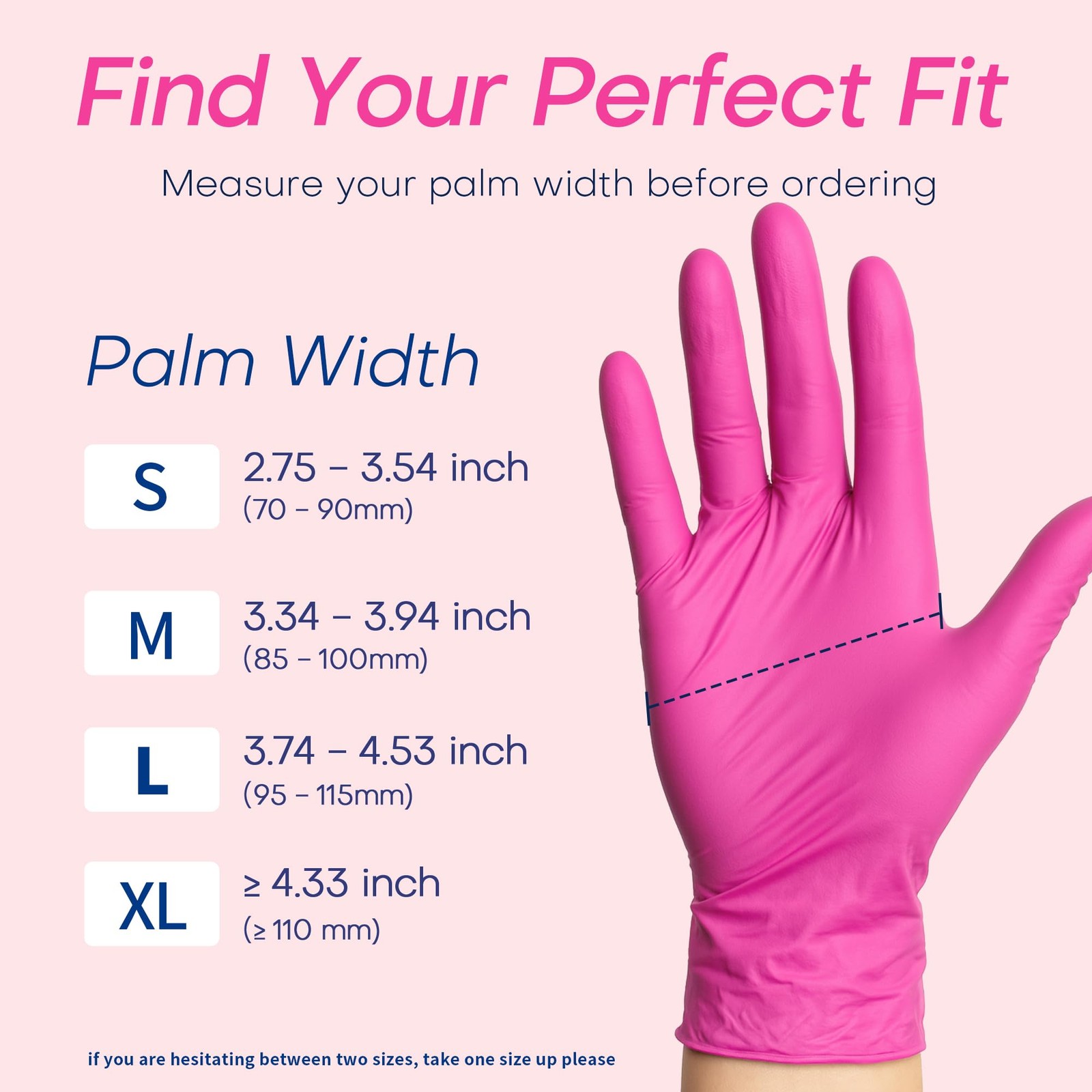 Supmedic Nitrile Exam Gloves, 4 Mil 100 Pcs Medium, Medium (Rose Orchid)