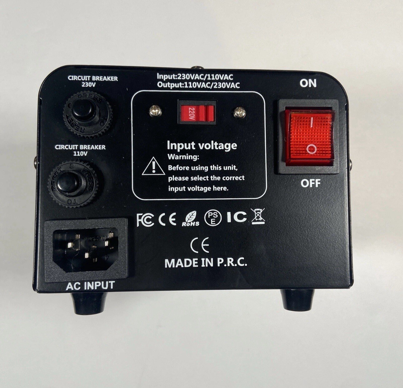 Lvyuan 800w Step Up Step Down Voltage Transformer – New Open Box – VTUS-800