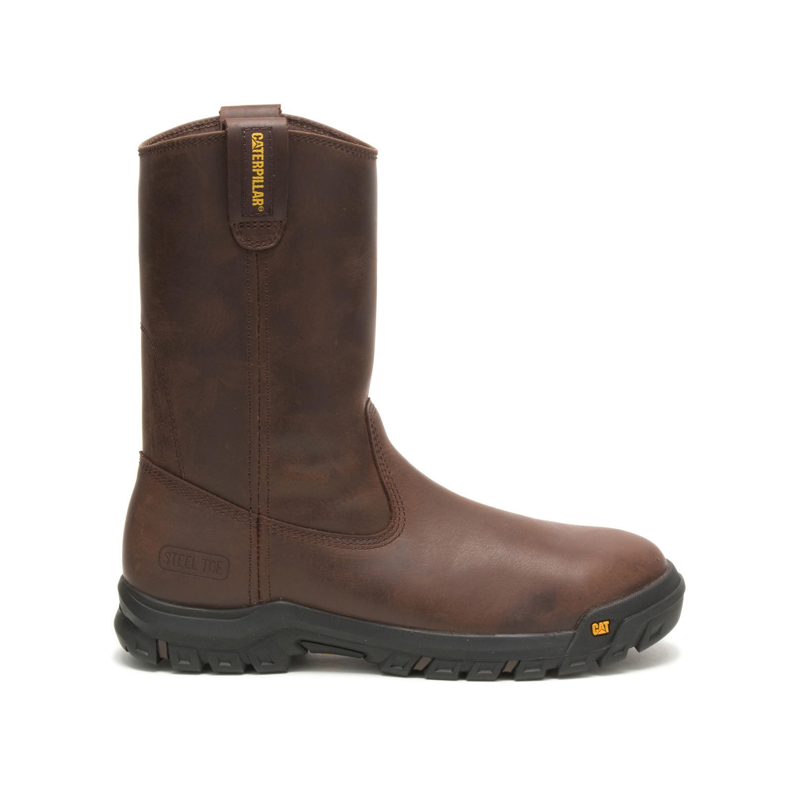 Caterpillar Drawbar Steel Toe P91155 Mens Brown Wide Work & Safety Boots 8.5