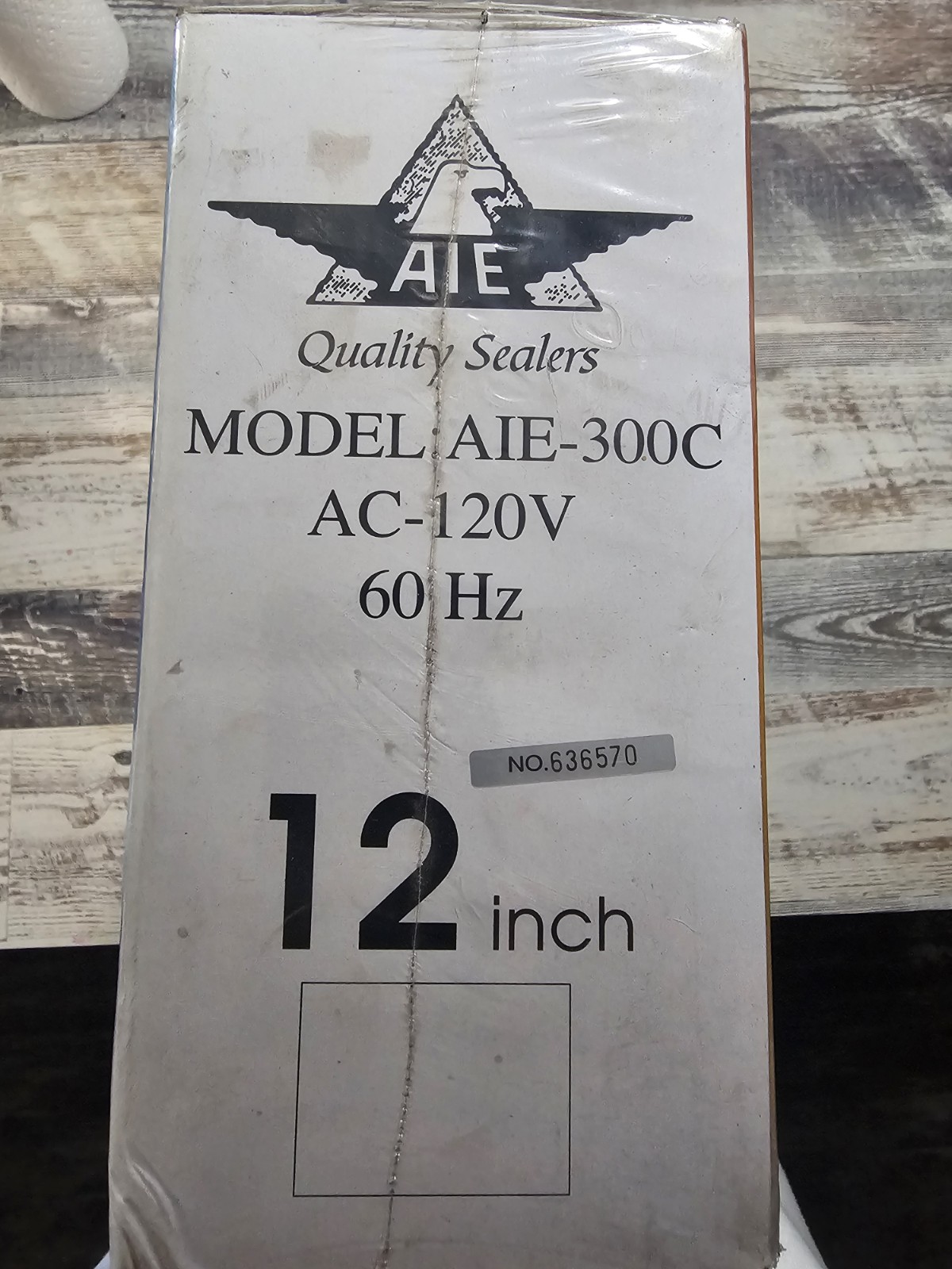 AIE Impulse Sealer AIE-300C 12 in AC 120V 60Hz American International