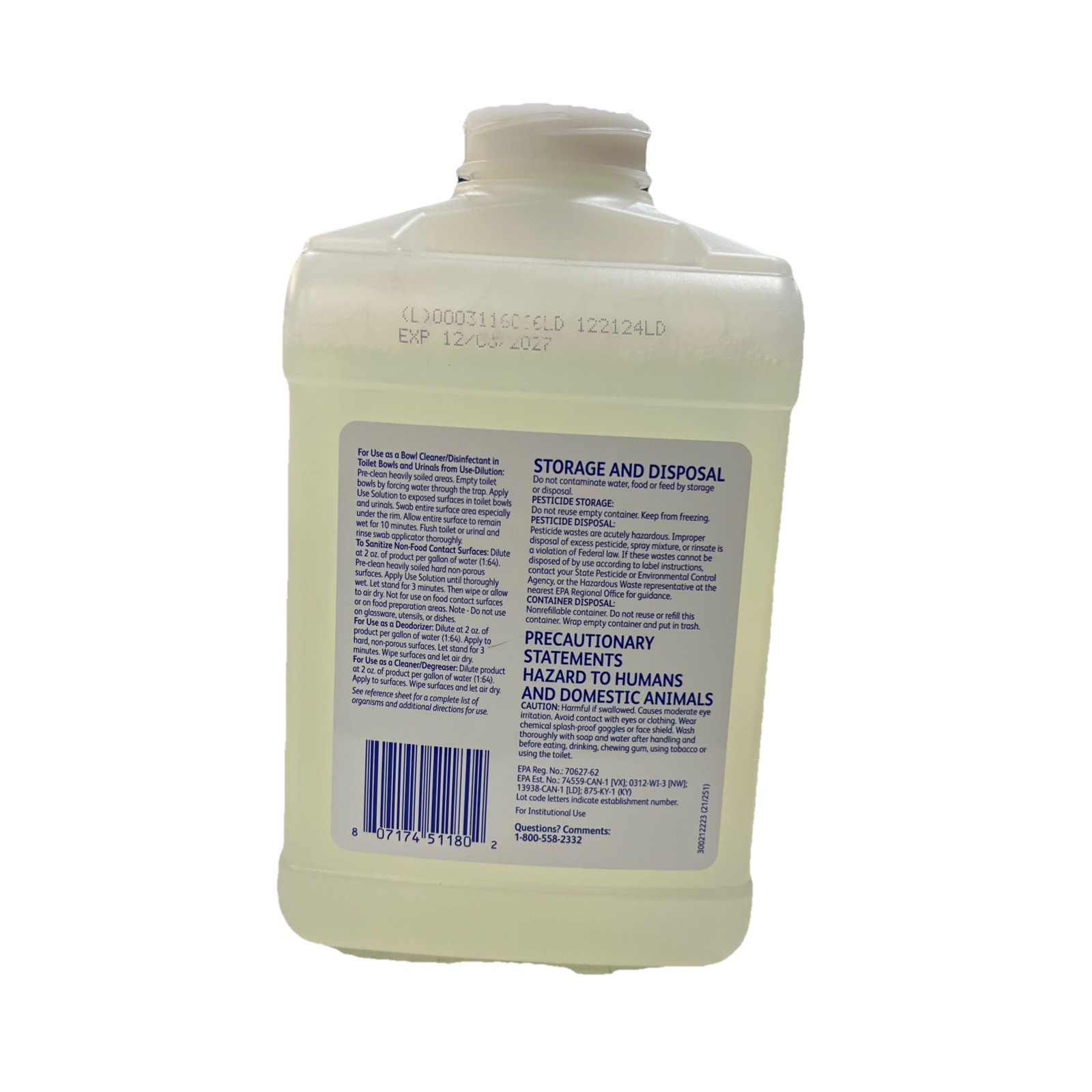 Diversey Alpha HP Multi Surface Disinfectant Cleaner 2.5L