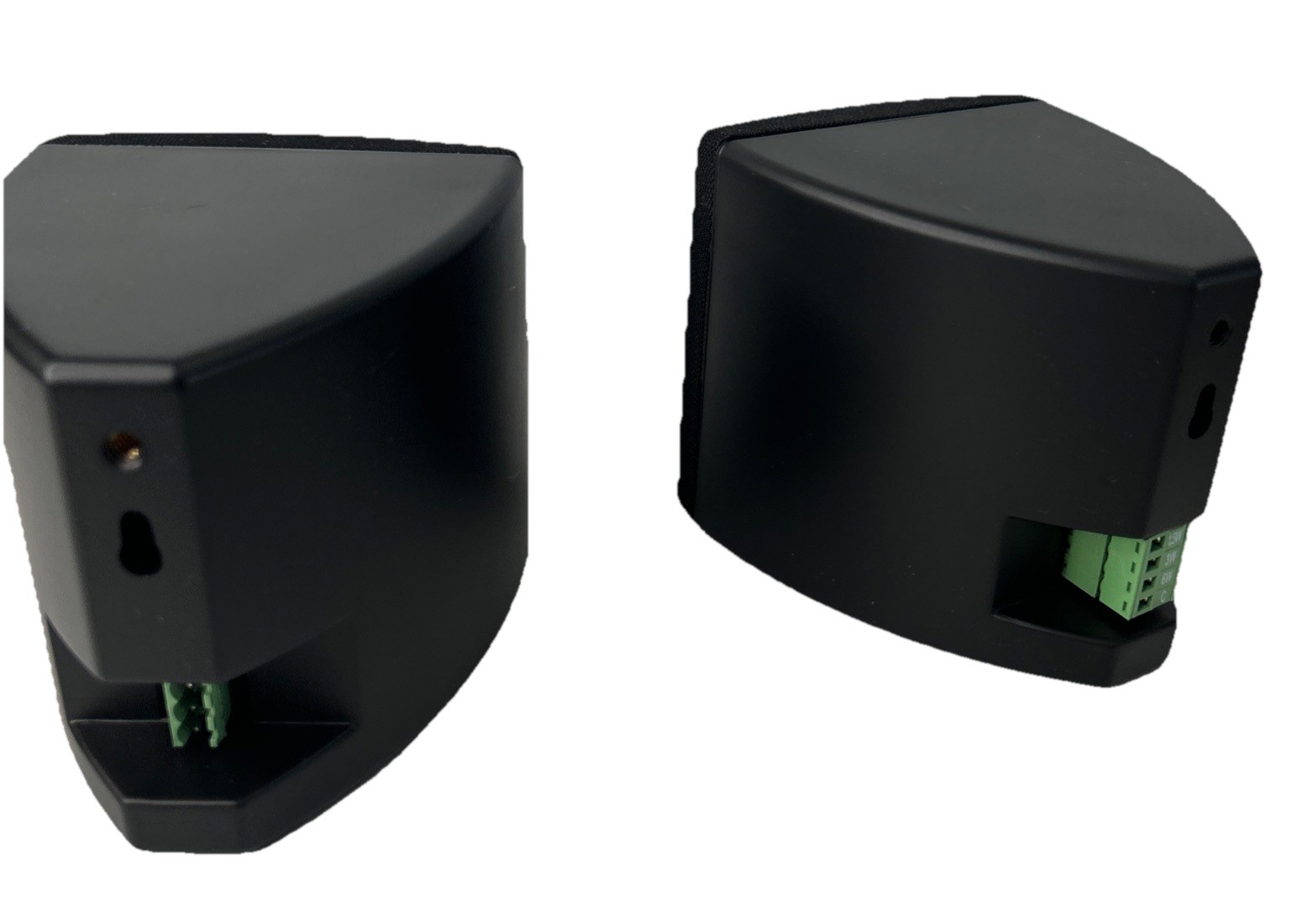 Cube by Rockville Pair of 3.5″ Black Commerical 70v Swivel Wall Mount Speakers