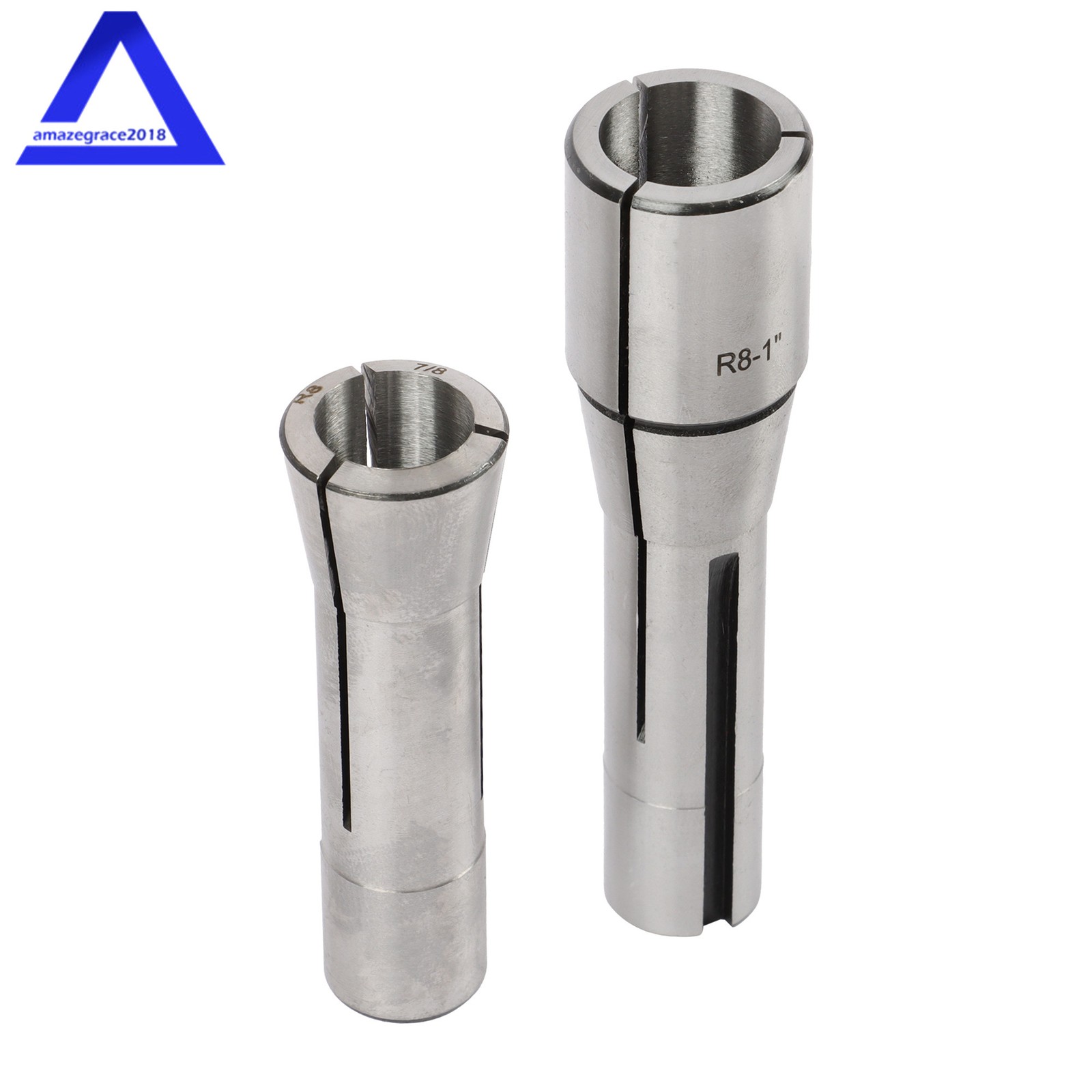 8 PCS R8 Collet Set Fractional 1/8″ To 1″ High Precision New