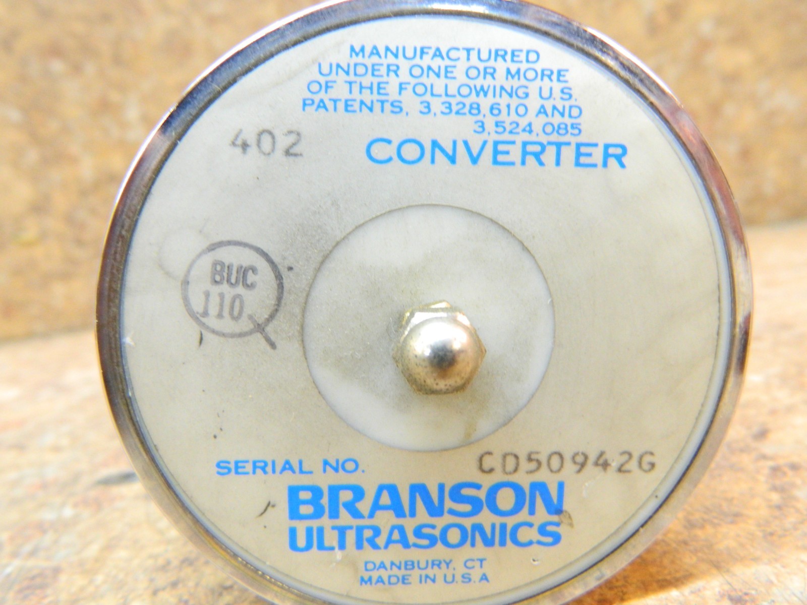 BRANSON ULTRASONICS CONVERTEH 402 Series 800 & Handheld GK-4, GK-5, & PT-250