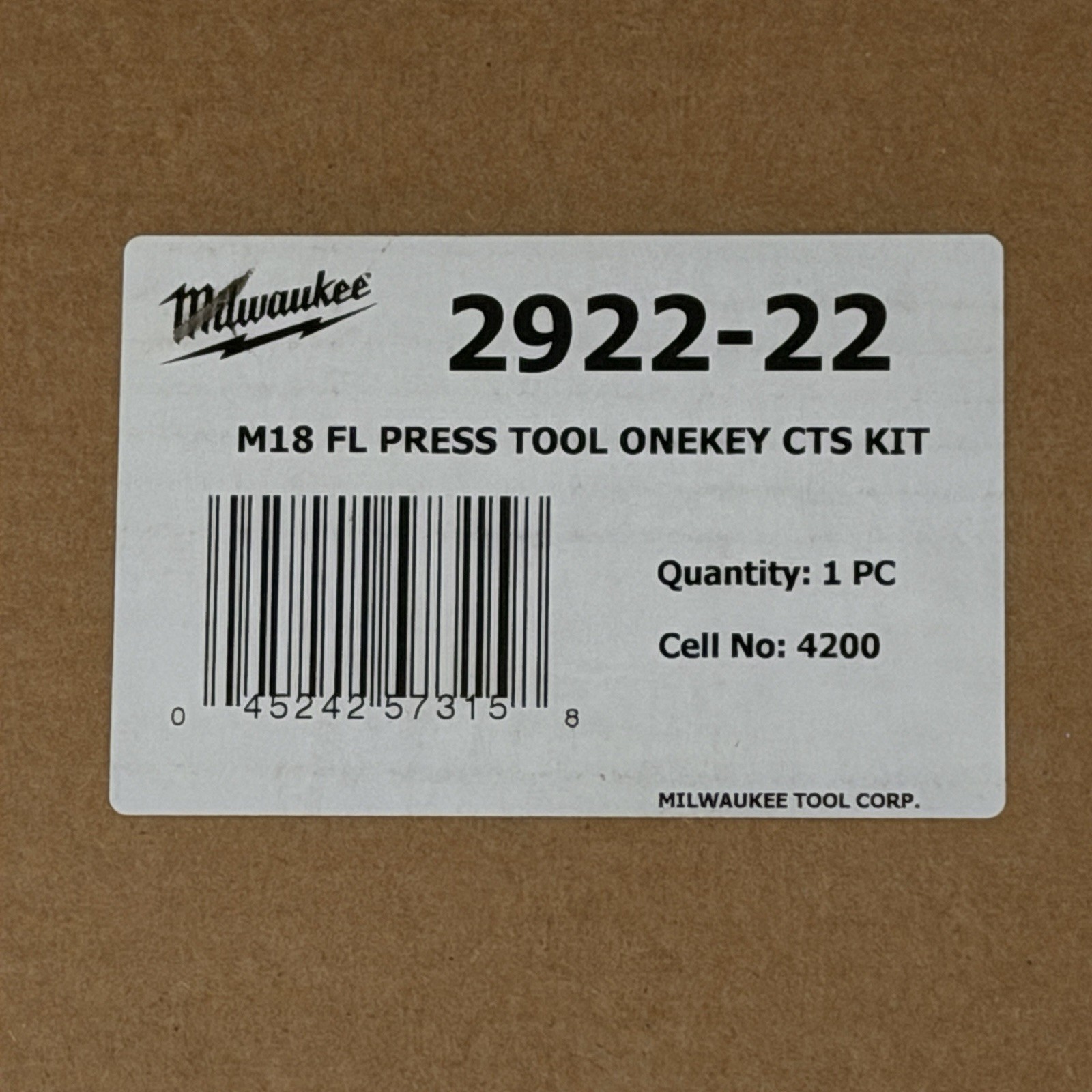 Milwaukee Tool 2922-22 M18 Force Logic Press Tool With One-Key Kit With 1/2 In.