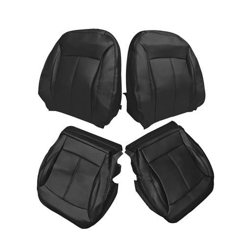 Perforated Leather Seat Covers Full Set Black Buick Lacrosse 2010-2013 Front