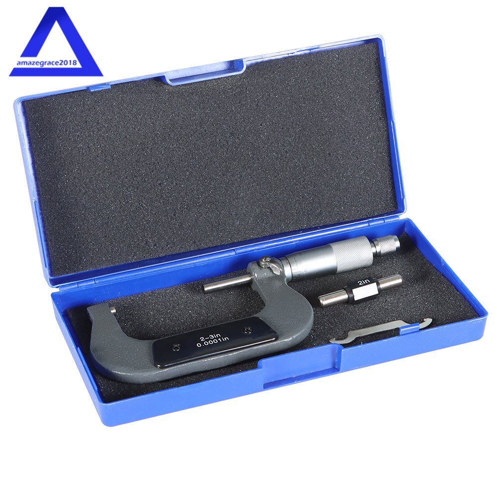 Outside Micrometer 2-3″/0.0001″ Carbide Tipped Precision Micrometer – NEW