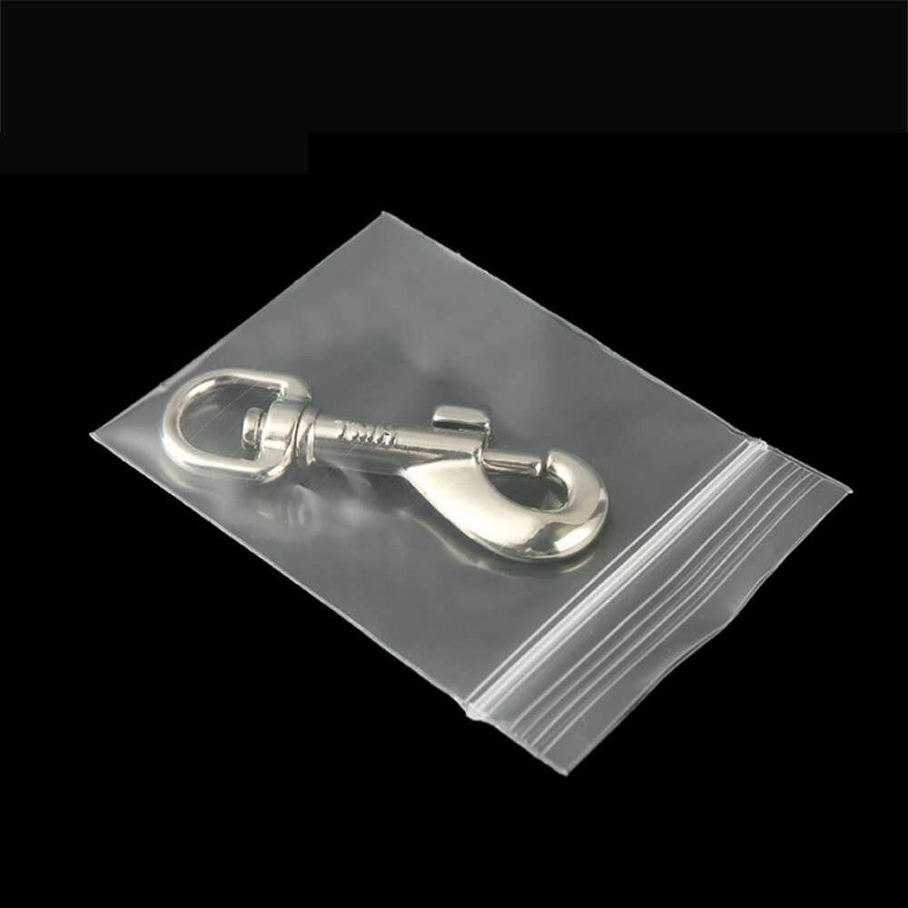 1000pcs 2-MIL Clear Reclosable ZipLock Poly Bags with Resealable Lock Seal