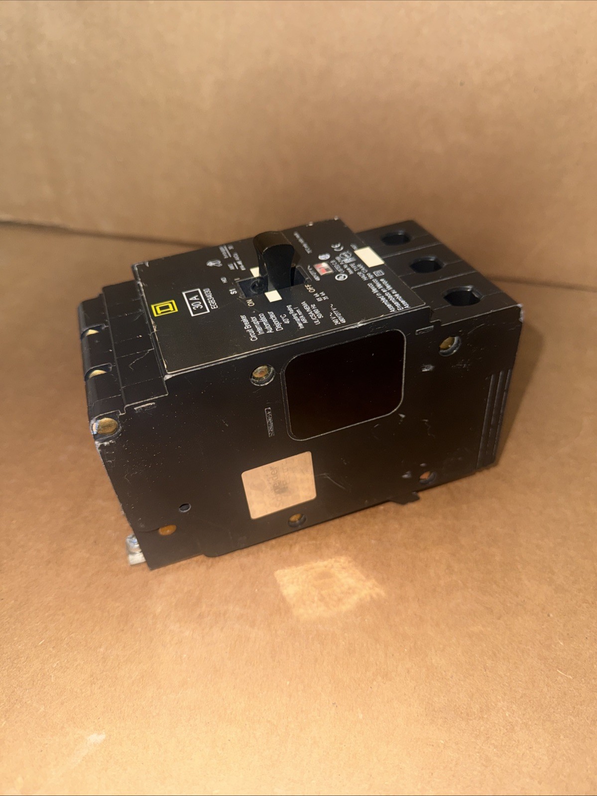 Square D EGB34030 30A 3P Bolt-On 480/277V Circuit Breaker 35kA@480/277V