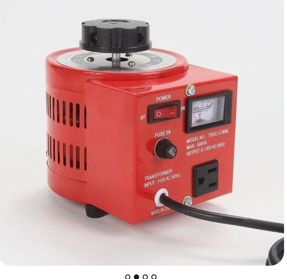 500 VA Voltage Regulator Model TDGC O.5KM. 110V Input O 130V Output New Open Box