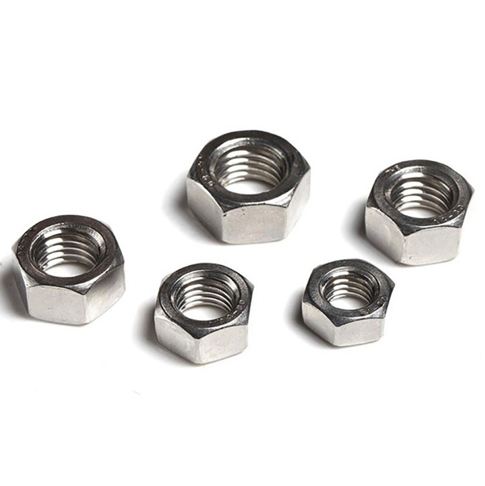 M1.0 M1.2 M1.4 to M64 Hex Full Nuts DIN 934 A2 & A4 Stainless Steel Hexagon Nuts