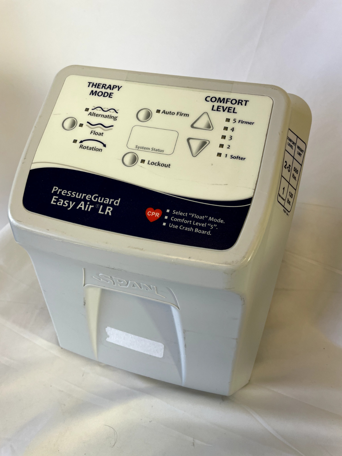 Span America Pressure Guard Easy Air LR 8210 Control Box w/Hospital Grade Power