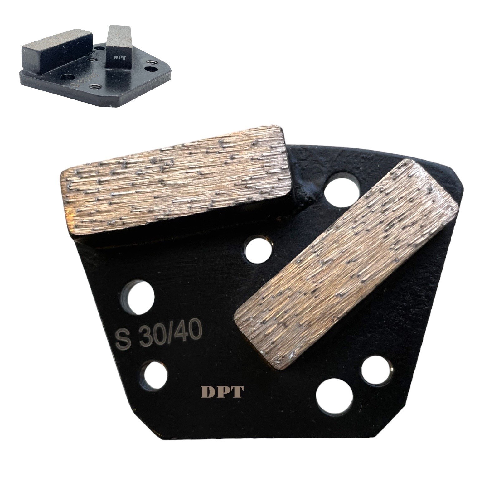 6 Pack Diamatic Sase CPS Grinding Discs Pads Hard Bond 30 Grit For Soft Concrete