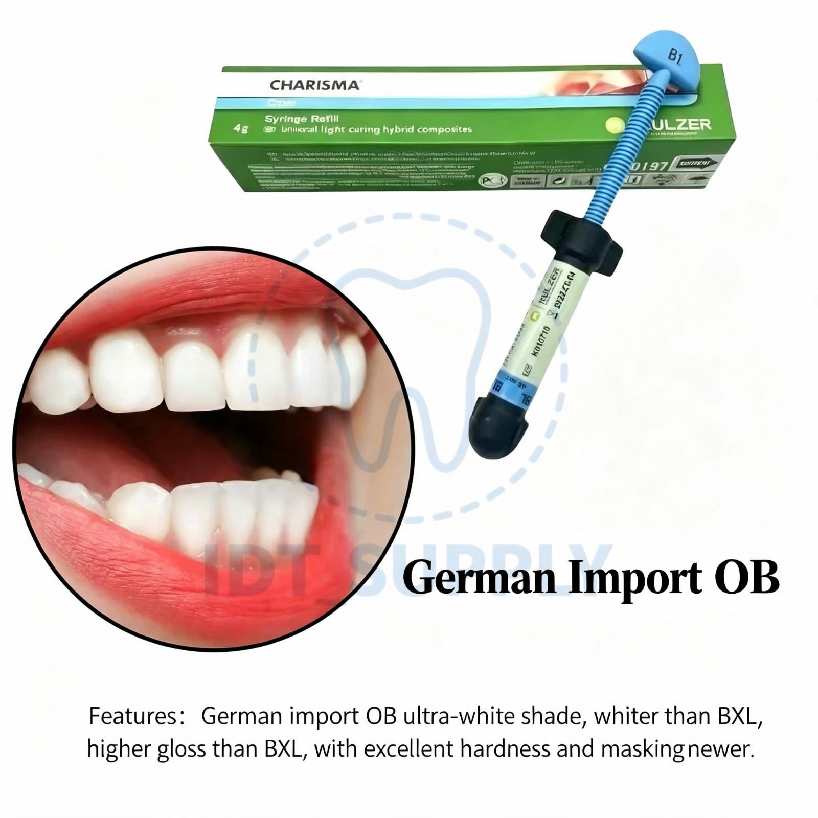Dental KULZER CHARISMA Diamond Light Cure Composite Resin BL BXL OB Super White