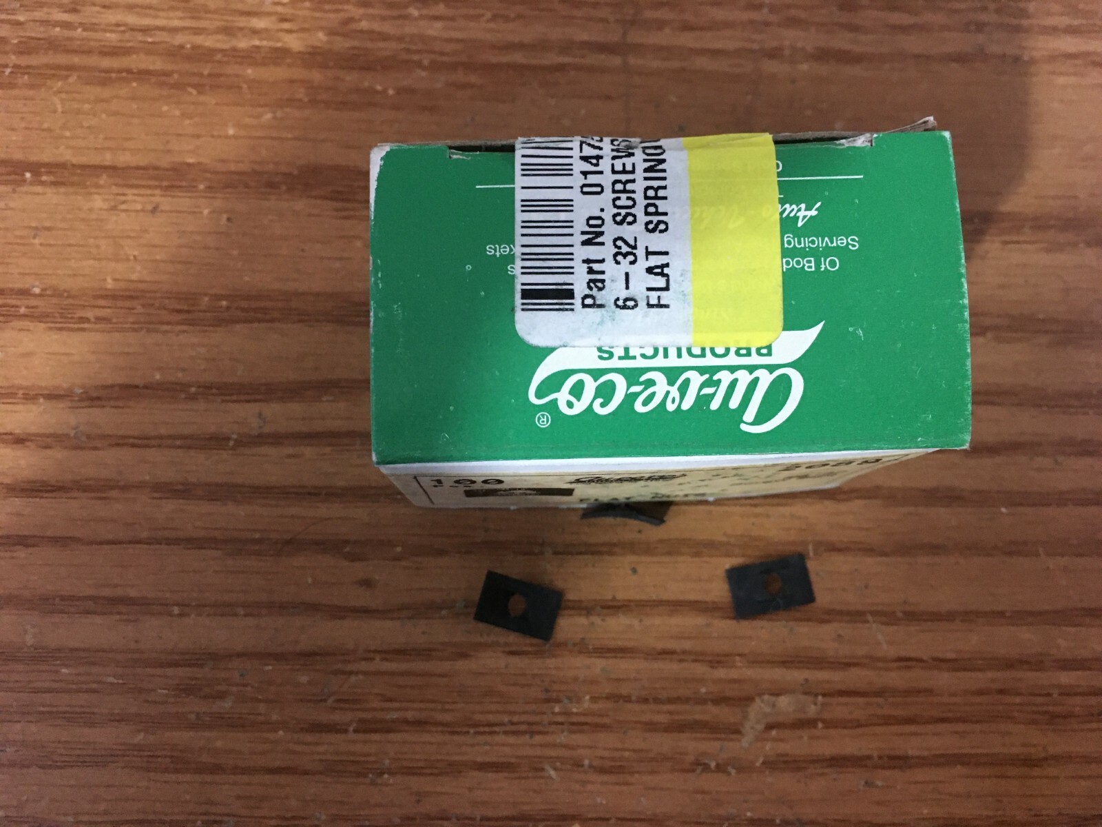 (100) #6-32 Screw Size 0.019-0.026″ Grip Range Black Phosphate Finish Flat Sprin