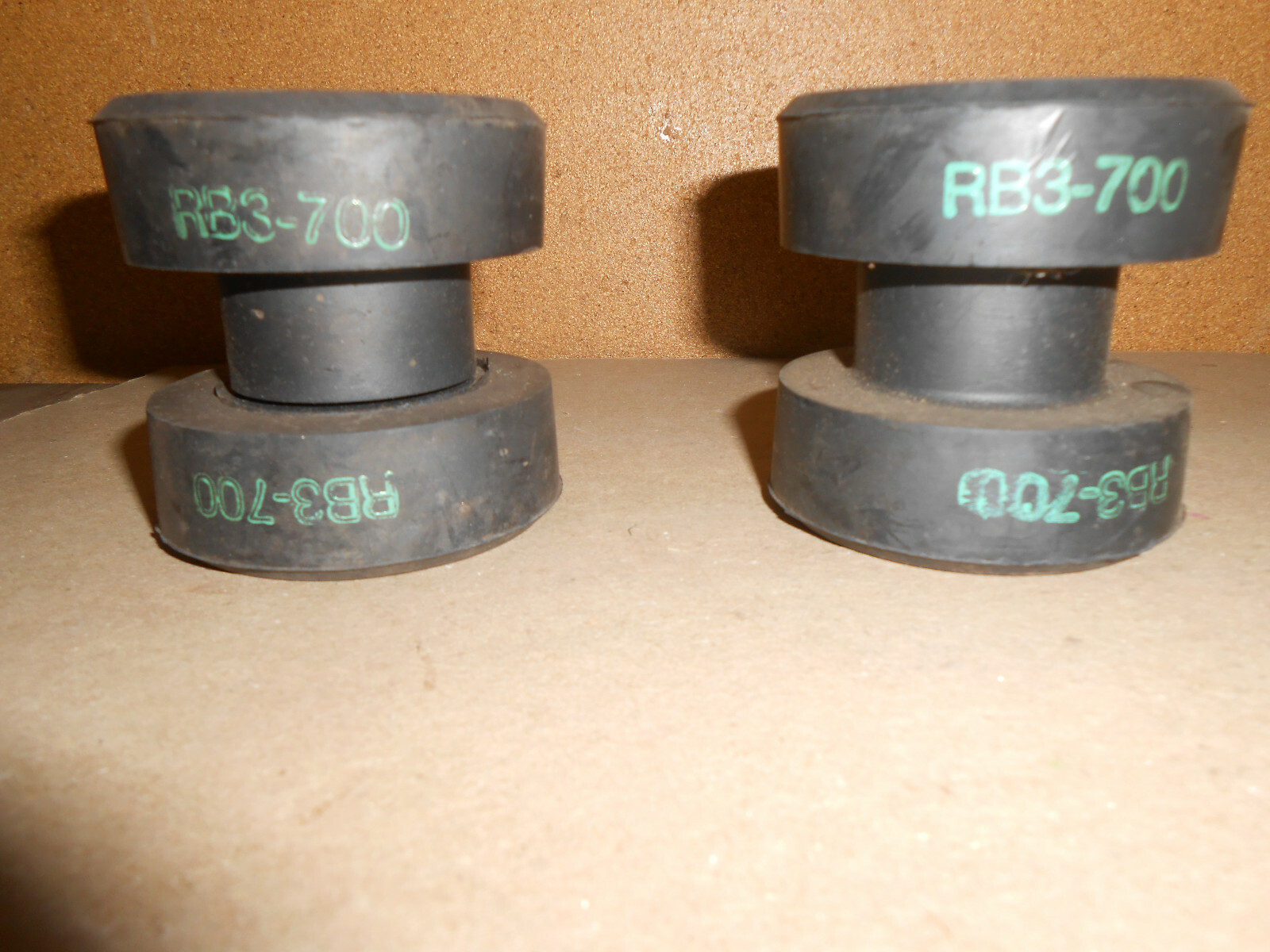 Lot of 2ea. Korfund Dynamics 2 Piece Bushing Shock Vibration Body Mount RB3-700