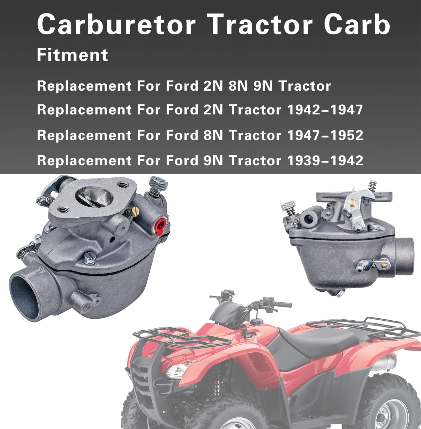 Fits Ford Tractor 2N 8N 9N Heavy Duty TSX33 8N9510C-HD Marvel Schebler Carbureto