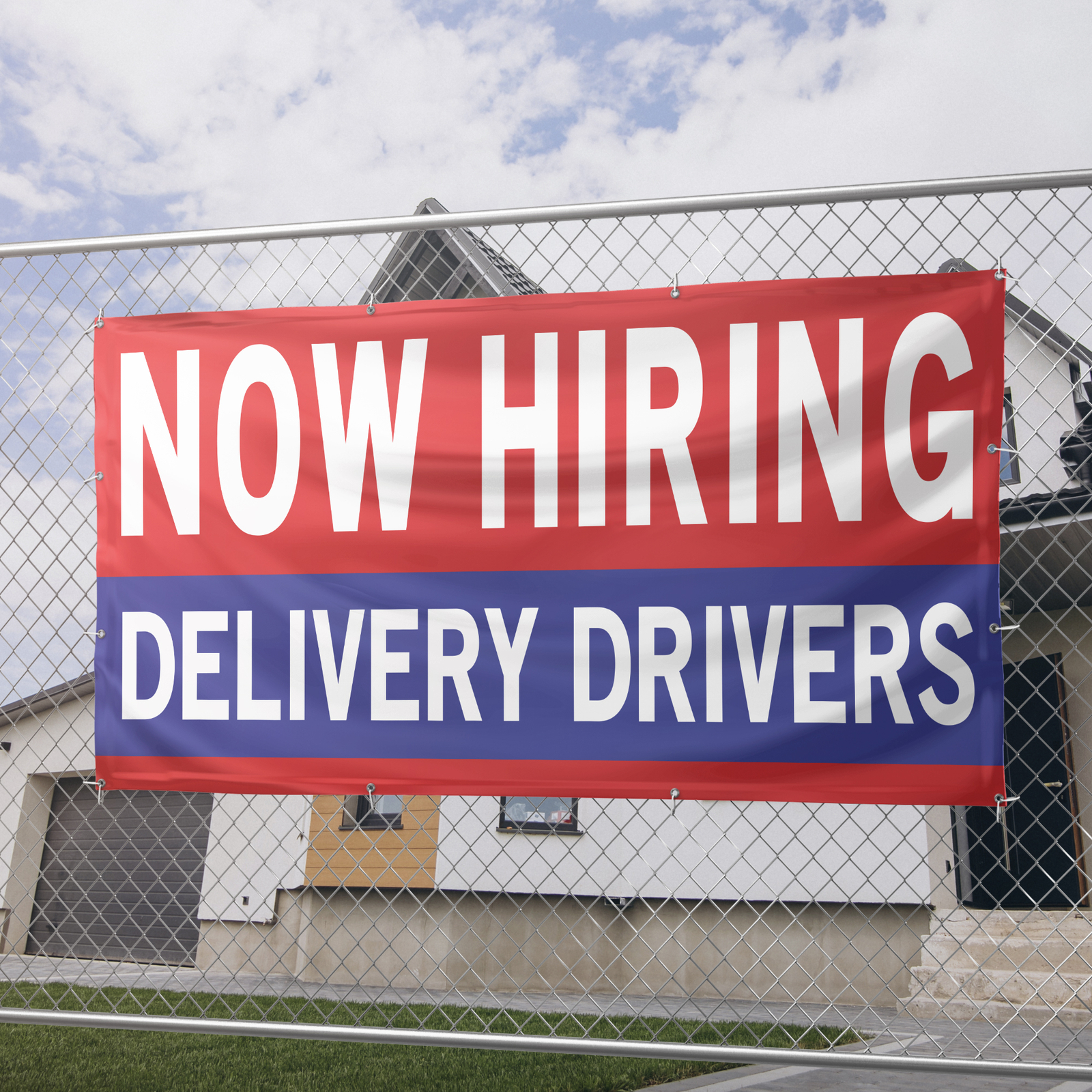 Now Hiring Delivery Drivers 13 oz Heavy Duty Vinyl Banner Jobs Available Sign