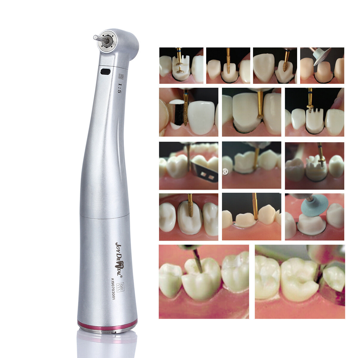 Dental Contra Angle LED Handpiece Ceramic Bearing 1:1/20:1/1:5 Push