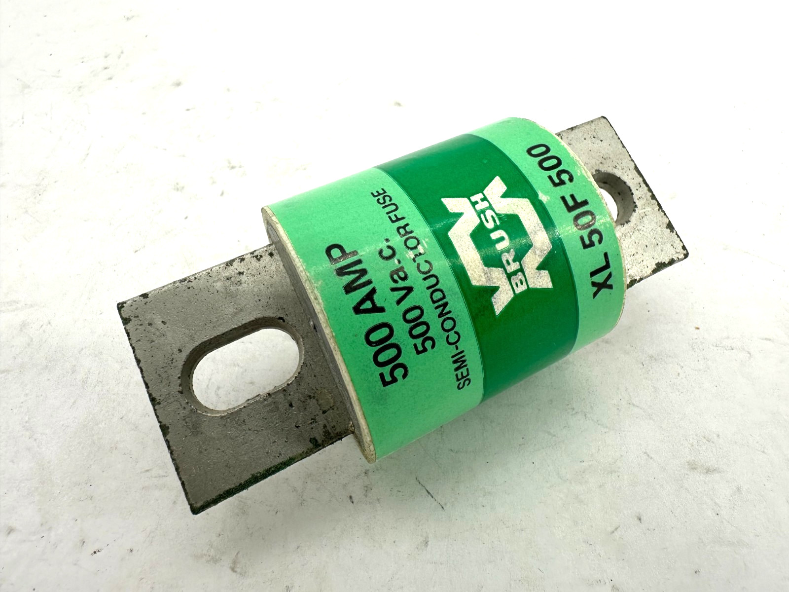 New Brush XL-50F-500 Semi-Conductor Fuse 500A 500V XL50F500